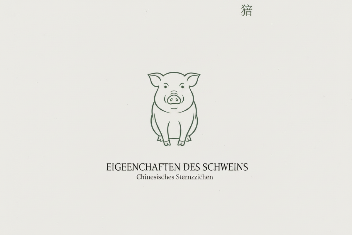 chinesisches Sternzeichen Schwein