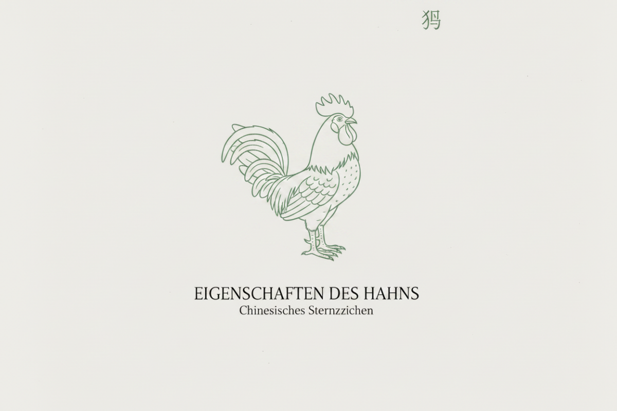 chinesisches Sternzeichen Hahn